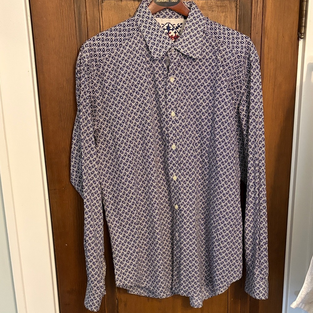 Men's Robert graham Blue Patterned Shirt